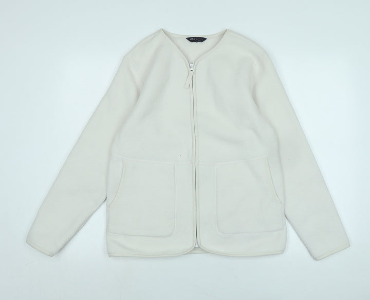 Marks and Spencer Womens Black Jacket Size S Zip