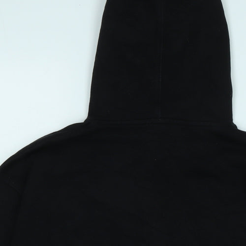 Zara Womens Black Polyester Pullover Hoodie Size S