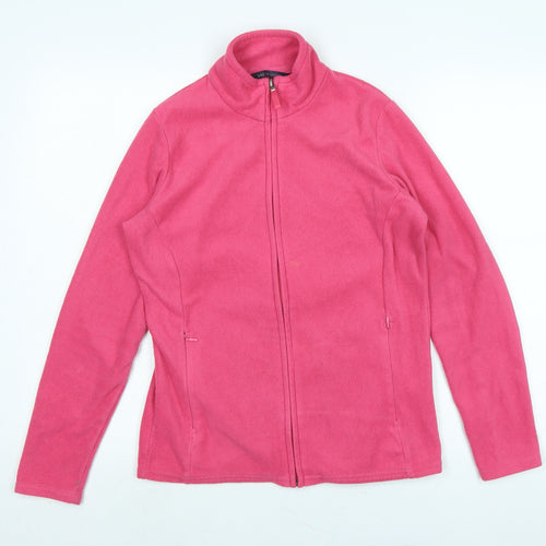 Marks and Spencer Womens Pink Jacket Size 10 Zip