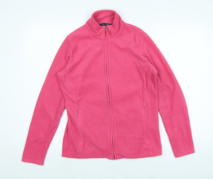 Marks and Spencer Womens Pink Jacket Size 10 Zip