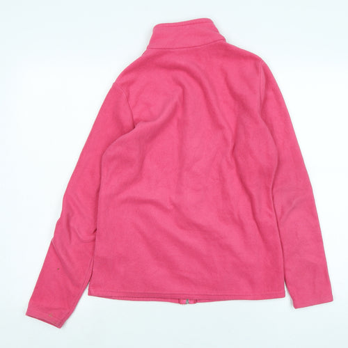 Marks and Spencer Womens Pink Jacket Size 10 Zip