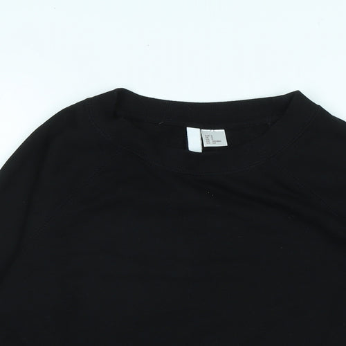 Divided Womens Black Polyester Pullover Sweatshirt Size S