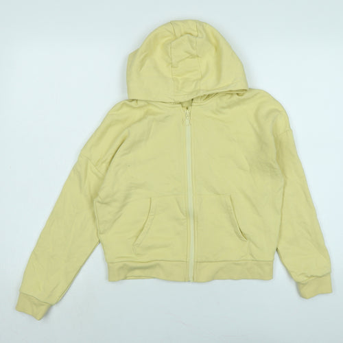 Marks and Spencer Girls Yellow Jacket Size 11-12 Years Zip