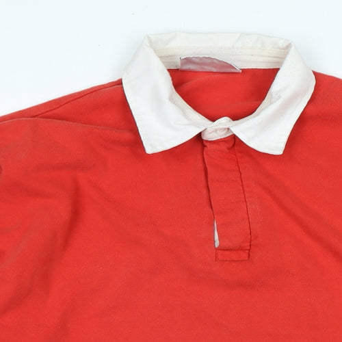 Front Row Mens Red Cotton Polo Size 3XL Collared