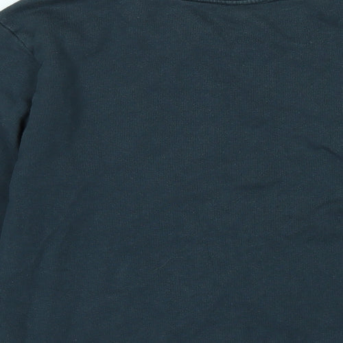 Topshop Womens Blue Cotton Pullover Sweatshirt Size 8