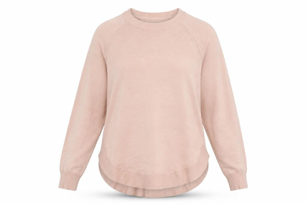 Gallery Womens Pink Crew Neck Polyester Pullover Jumper Size XS