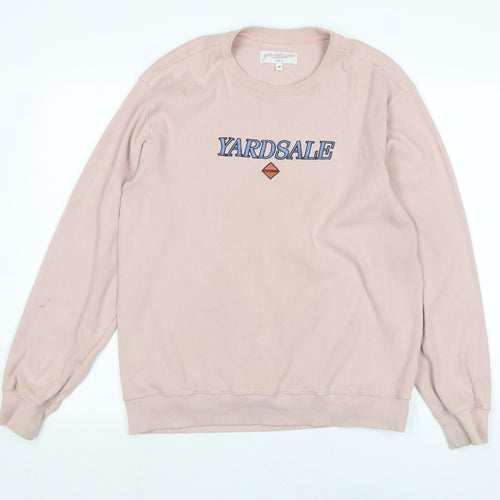 Yardsale Womens Pink Cotton Pullover Sweatshirt Size M
