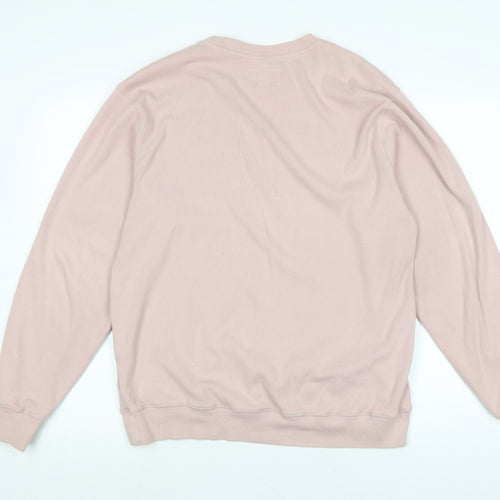 Yardsale Womens Pink Cotton Pullover Sweatshirt Size M
