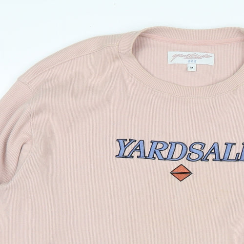 Yardsale Womens Pink Cotton Pullover Sweatshirt Size M