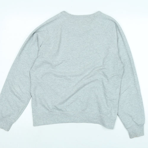 Uniqlo Womens Grey Polyester Pullover Sweatshirt Size S