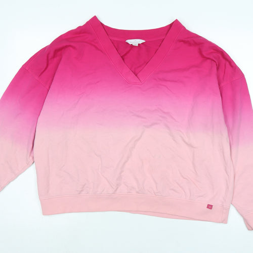 By Boutique Womens Pink Polyester Pullover Sweatshirt Size S