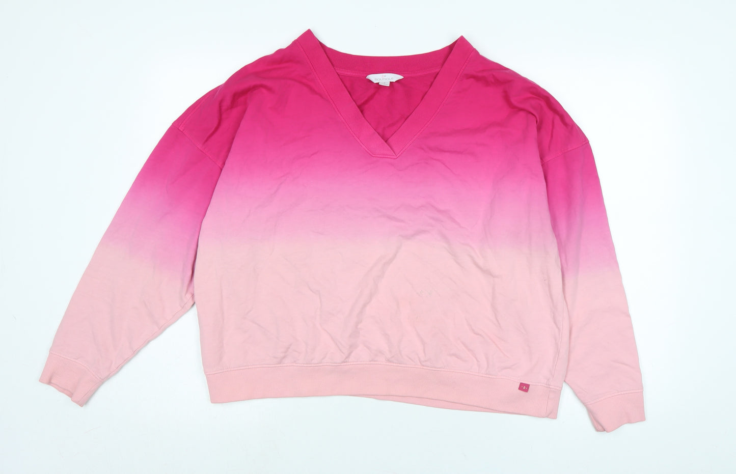 By Boutique Womens Pink Polyester Pullover Sweatshirt Size S