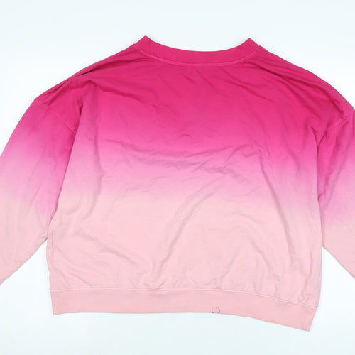 By Boutique Womens Pink Polyester Pullover Sweatshirt Size S