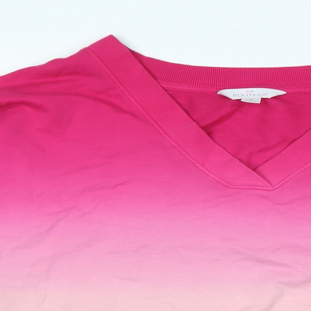 By Boutique Womens Pink Polyester Pullover Sweatshirt Size S