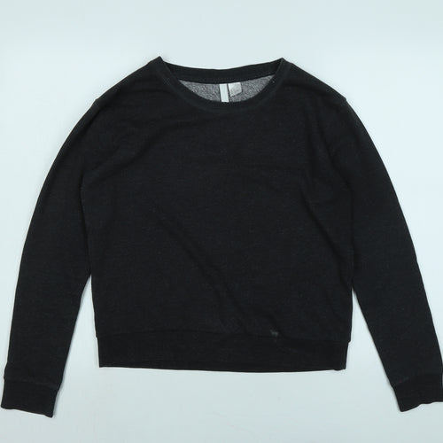 Divided Womens Grey Polyester Pullover Sweatshirt Size S