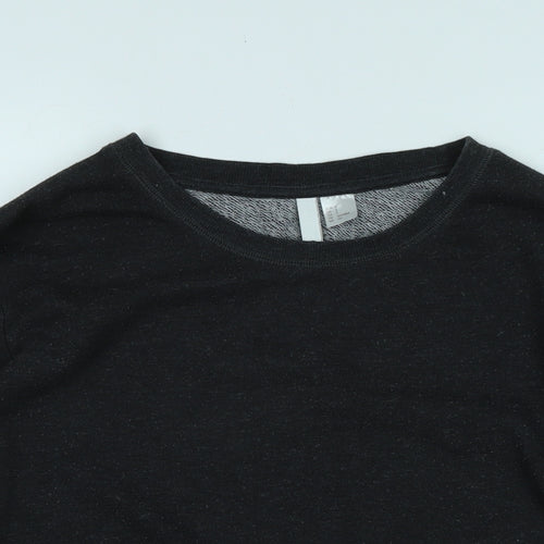 Divided Womens Grey Polyester Pullover Sweatshirt Size S