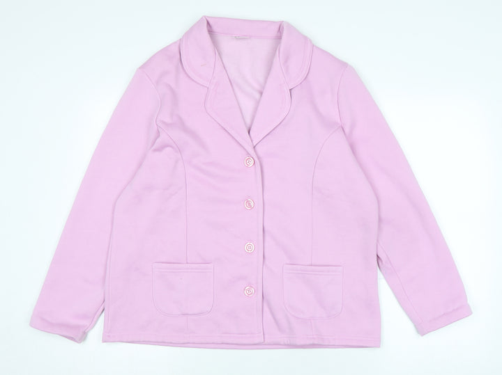 Damart Womens Purple Jacket Poncho Size 18 Button
