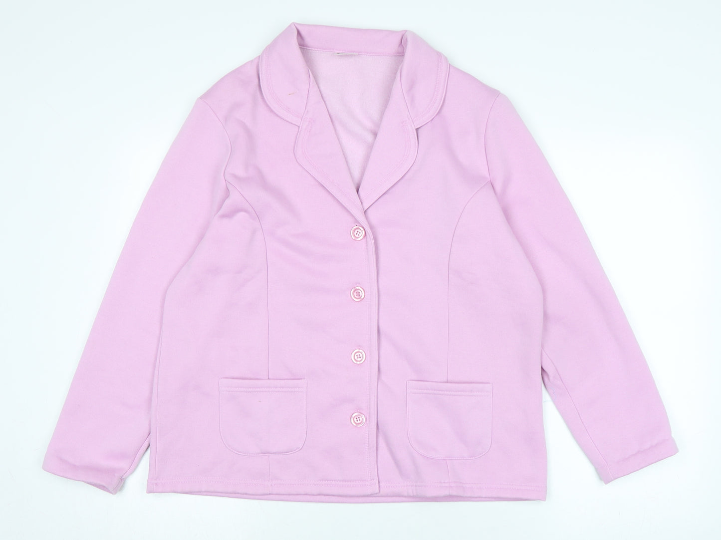 Damart Womens Purple Jacket Poncho Size 18 Button