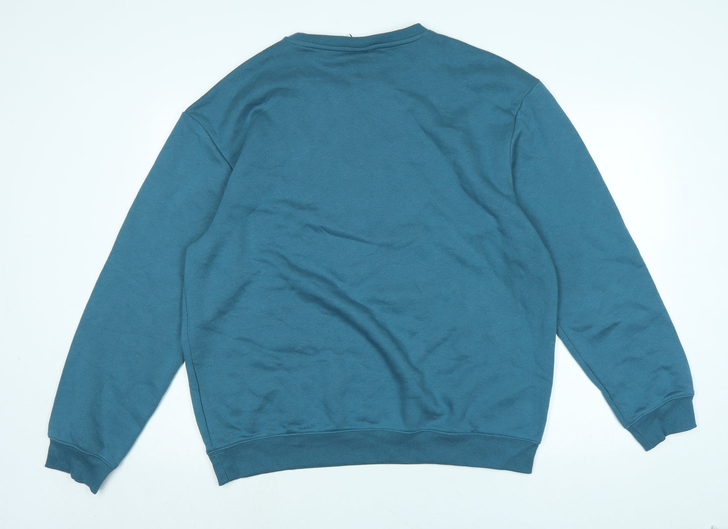 H&M Mens Blue Polyester Pullover Sweatshirt Size L