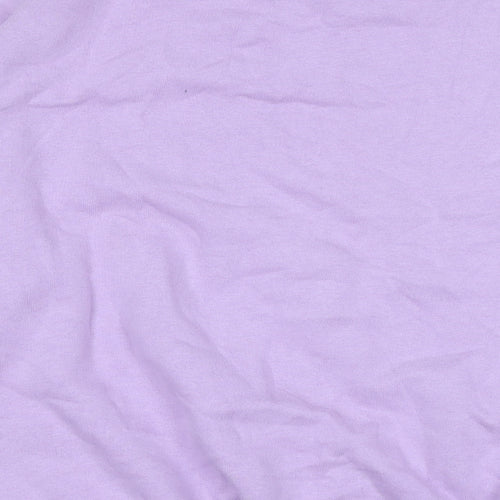 NEXT Girls Purple Polyester Pullover Sweatshirt Size 15 Years - Glitter band to cuffs.