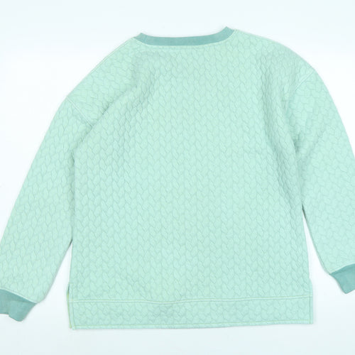 JD Williams Womens Green Polyester Pullover Sweatshirt Size 10