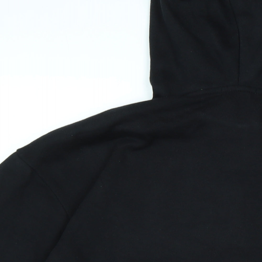 boohoo man Mens Black Polyester Pullover Hoodie Size L - MAN