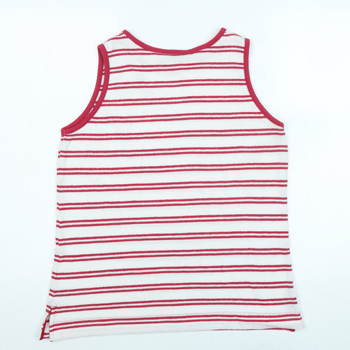 Marks and Spencer Womens White Scoop Neck Polyester Vest Jumper Size 12
