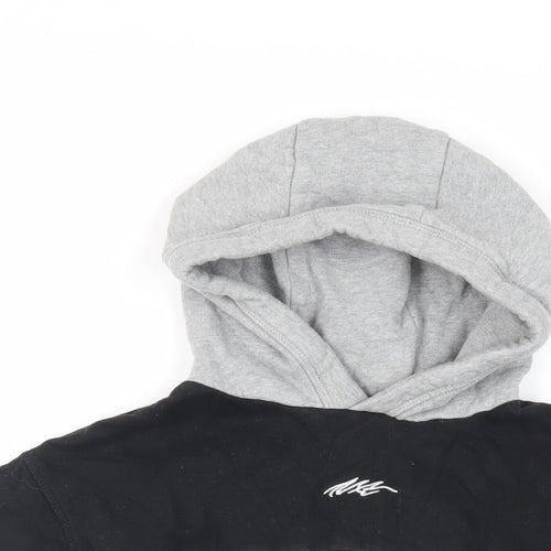 NEXT Boys Grey Colourblock Cotton Pullover Hoodie Size 5 Years Pullover