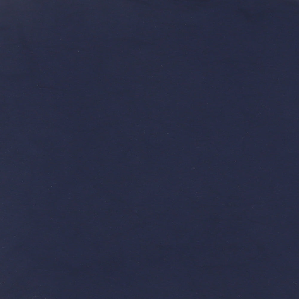 Marks and Spencer Womens Blue Cotton Basic T-Shirt Size 16 Crew Neck