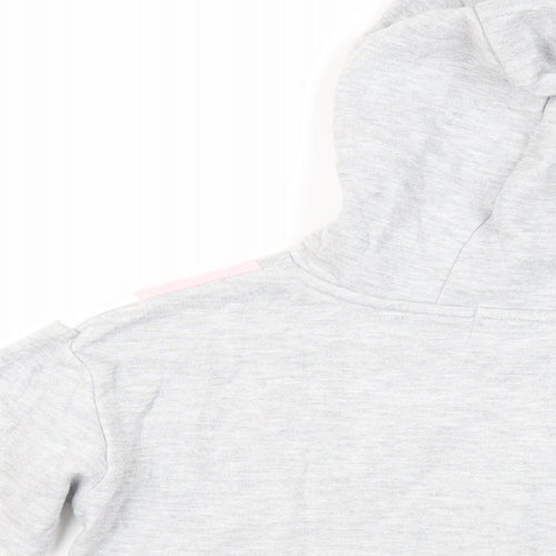 California Girls Grey Colourblock Cotton Pullover Hoodie Size 8-9 Years Pullover