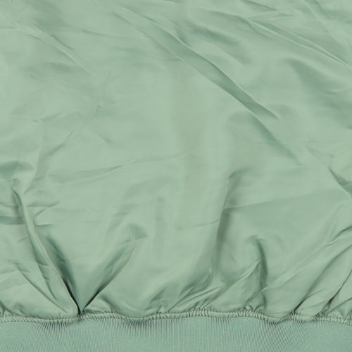 Pull&Bear Womens Green Bomber Jacket Jacket Size S Zip