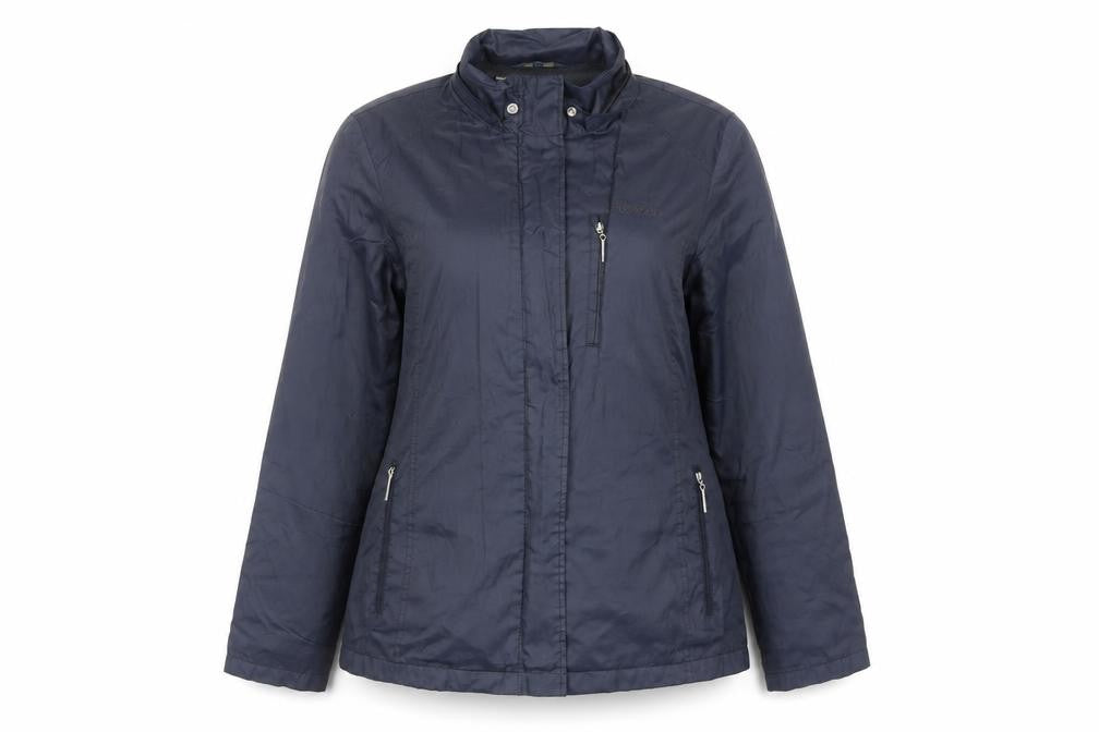 Maine New England Womens Blue Jacket Size 12 Zip - Lightweight Zipped Pockets
