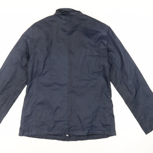 Maine New England Womens Blue Jacket Size 12 Zip - Lightweight Zipped Pockets