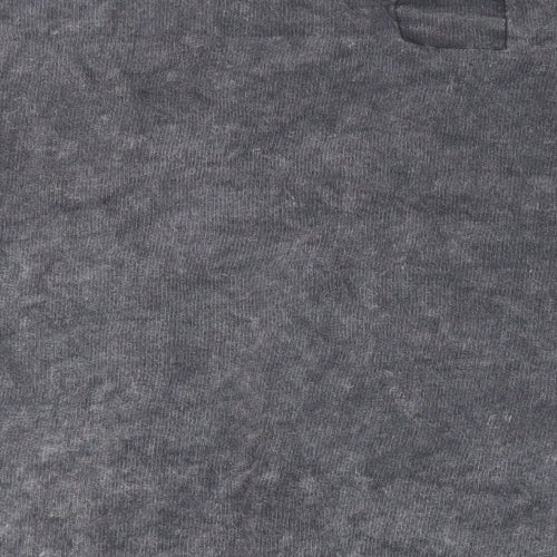 Boohoo Man Mens Grey Cotton Pullover Sweatshirt Size 4XL - Acid Wash