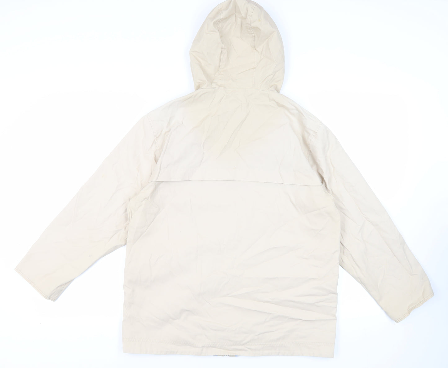 Marks and Spencer Womens Beige Jacket Size 12 Zip - Hooded