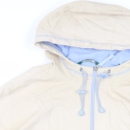 Marks and Spencer Womens Beige Jacket Size 12 Zip - Hooded