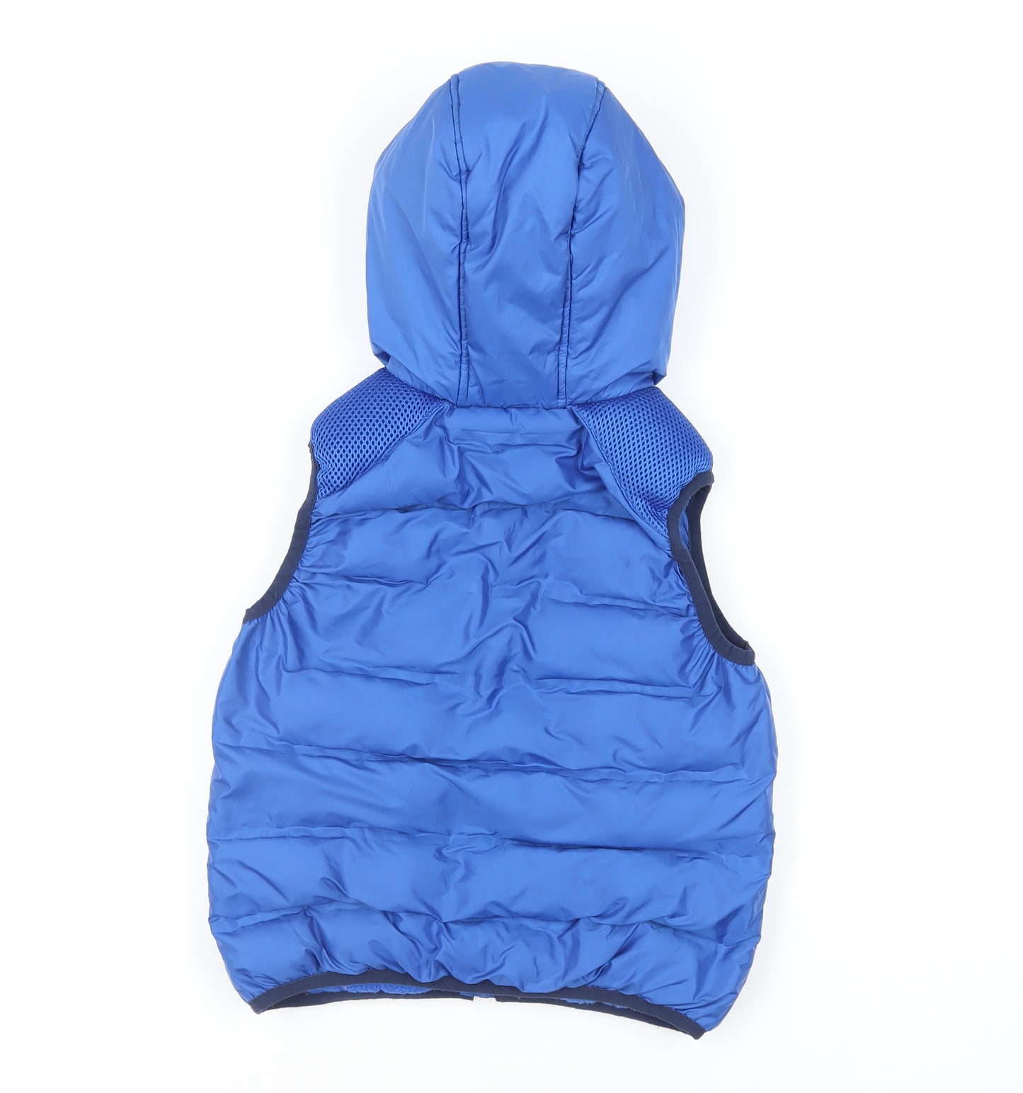 NEXT Boys Blue Gilet Jacket Size 7 Years Zip - Hooded