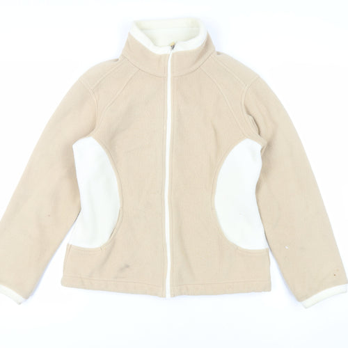 Marks and Spencer Womens Beige Jacket Size 10 Zip