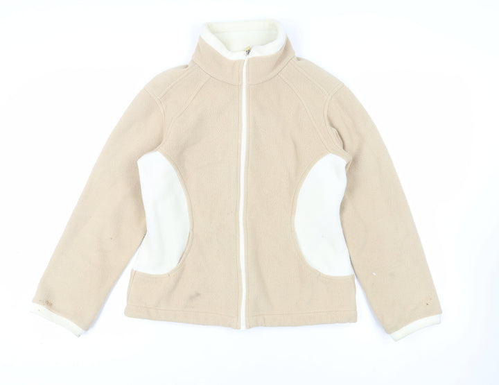 Marks and Spencer Womens Beige Jacket Size 10 Zip