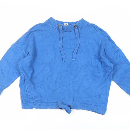 John Lewis Womens Blue Cotton Pullover Sweatshirt Size S Pullover
