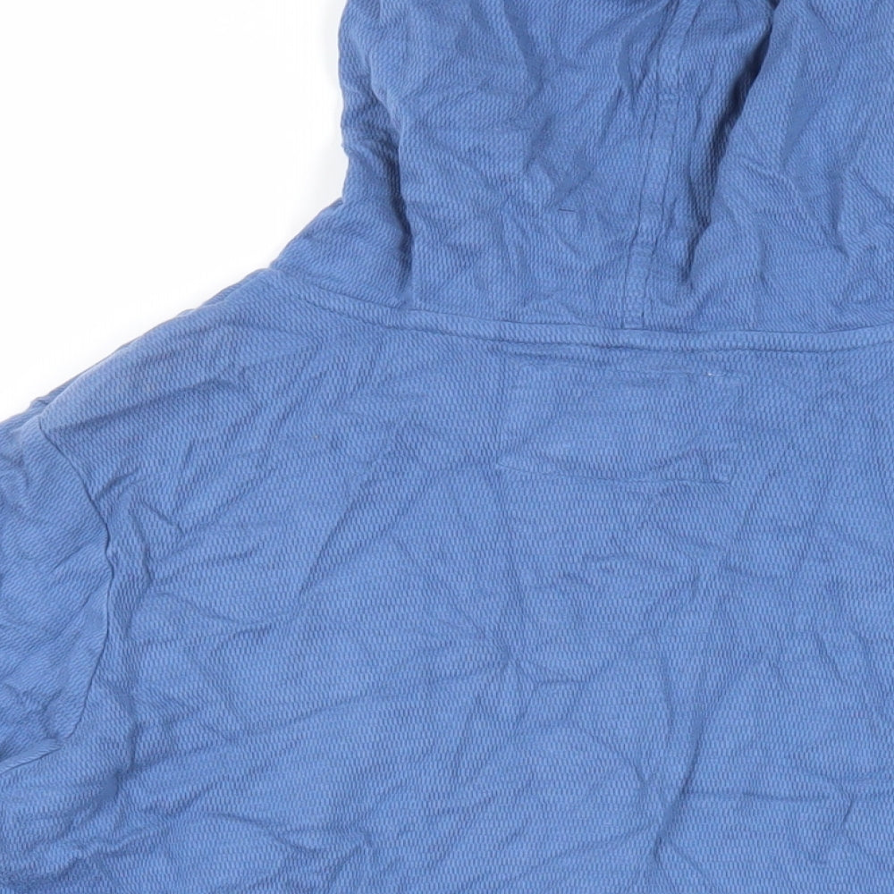 NEXT Womens Blue Cotton Full Zip Hoodie Size 16 Zip - Pockets
