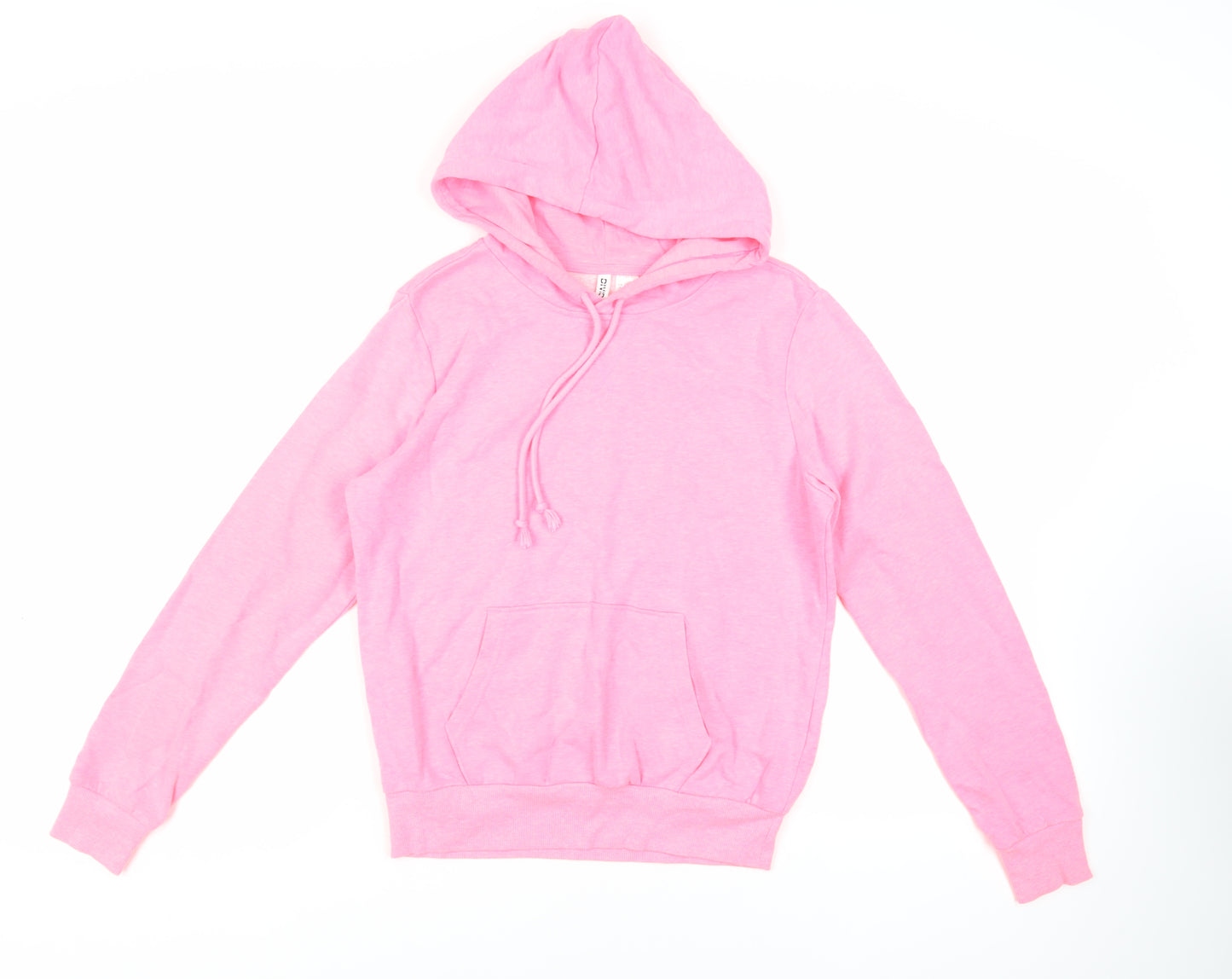 Divided by H&M Womens Pink Cotton Pullover Hoodie Size S Pullover - Pockets