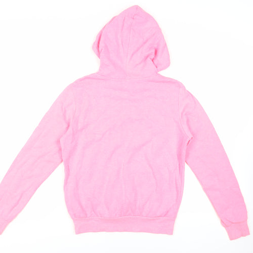 Divided by H&M Womens Pink Cotton Pullover Hoodie Size S Pullover - Pockets