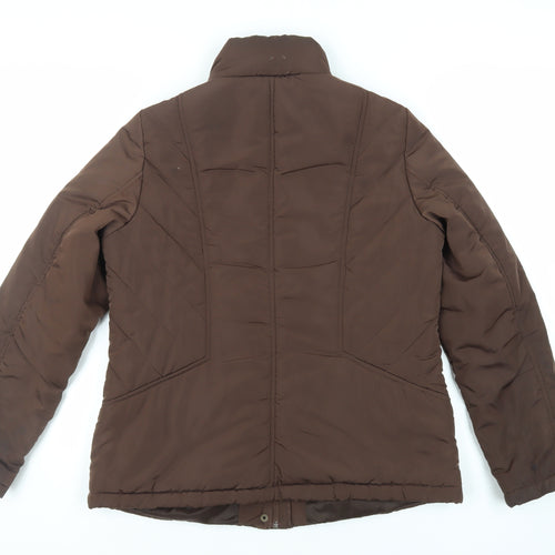 BHS Womens Brown Jacket Size 14 Zip