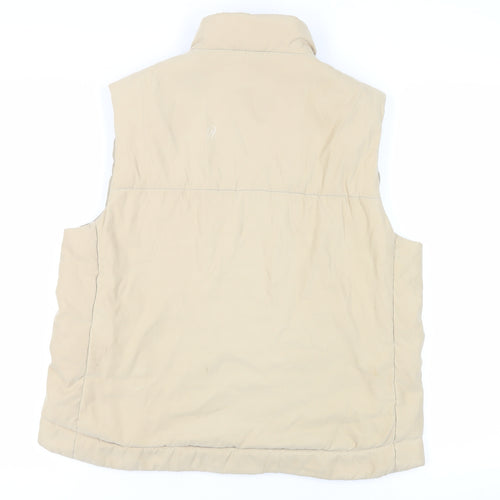 Dorothy Perkins Womens Beige Gilet Jacket Size 18 Zip