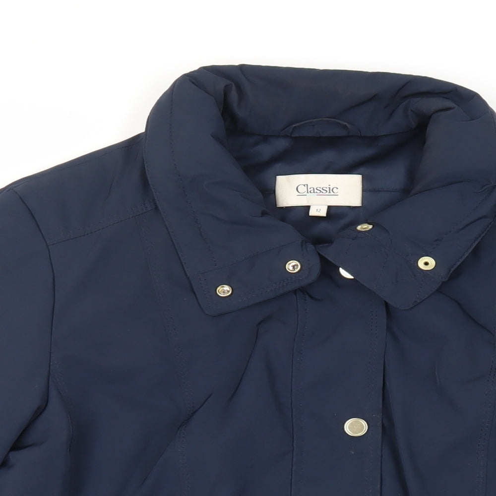 Marks and Spencer Womens Blue Jacket Size 12 Zip