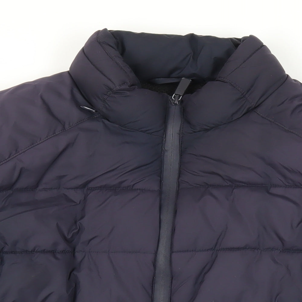 Zara Womens Blue Puffer Jacket Jacket Size M Zip - Zipped Pockets