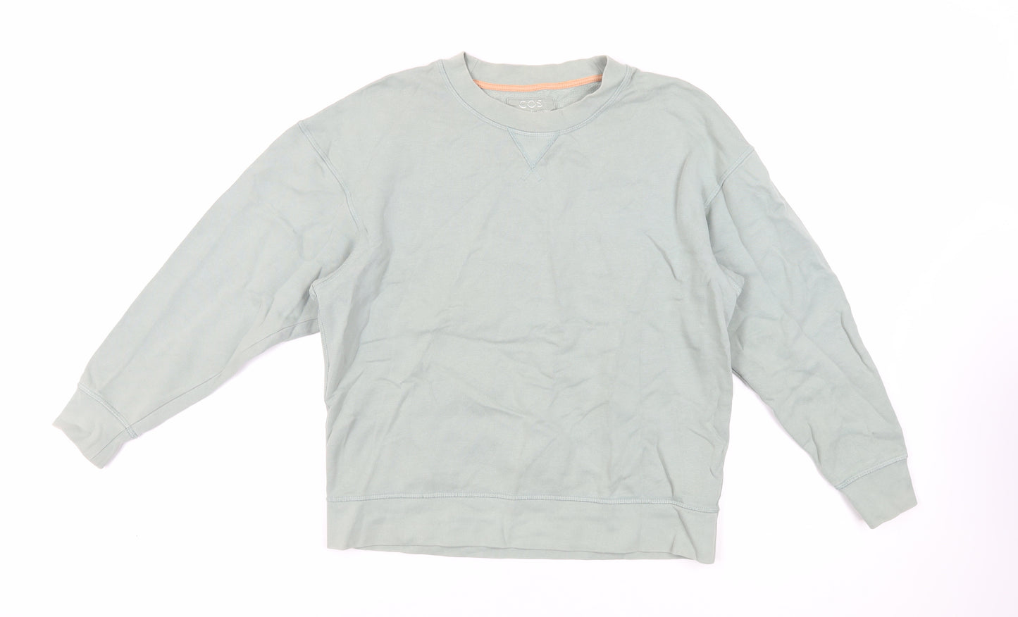 COS Womens Green Cotton Pullover Sweatshirt Size XS Pullover