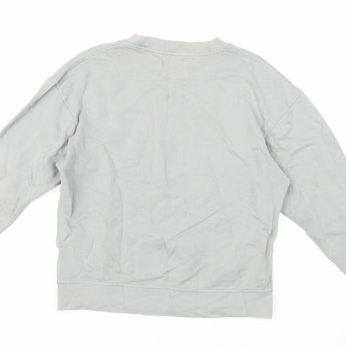 COS Womens Green Cotton Pullover Sweatshirt Size XS Pullover
