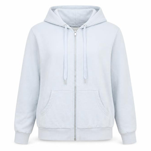 H&M Womens Blue Cotton Full Zip Hoodie Size S Zip - Pockets